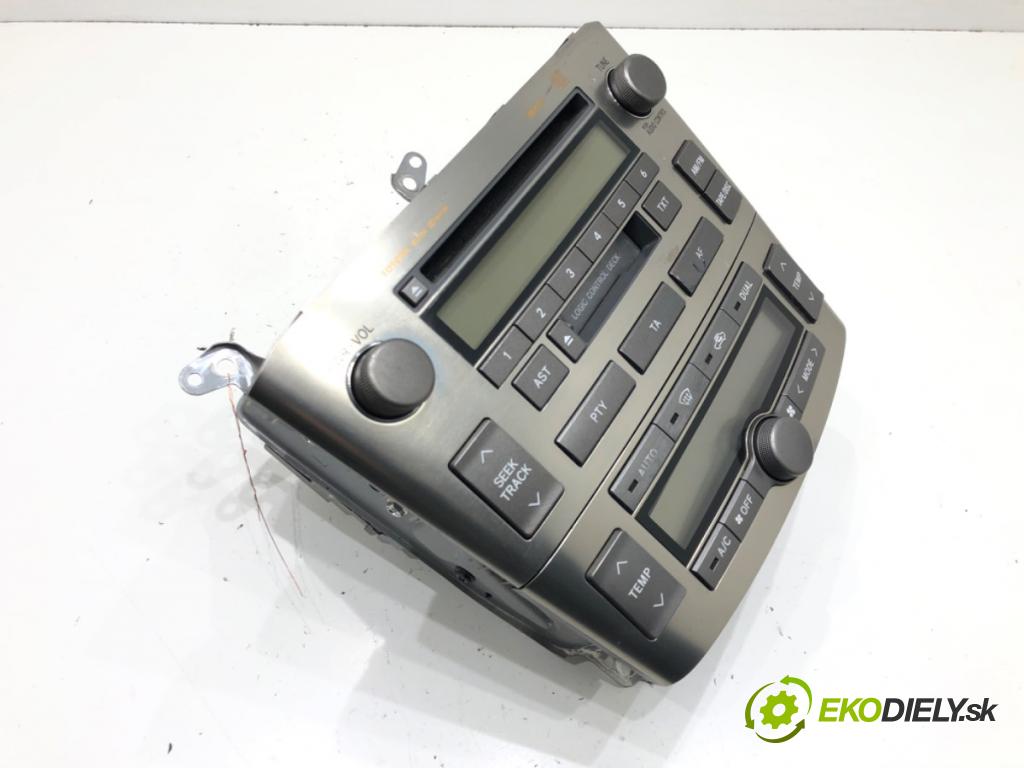 TOYOTA AVENSIS Kombi (_T25_) 2003 - 2008    2.0 (AZT250_) 108 kW [147 KM] benzyna 2003 - 2008  RADIO 86120-05081 (Audio zariadenia)