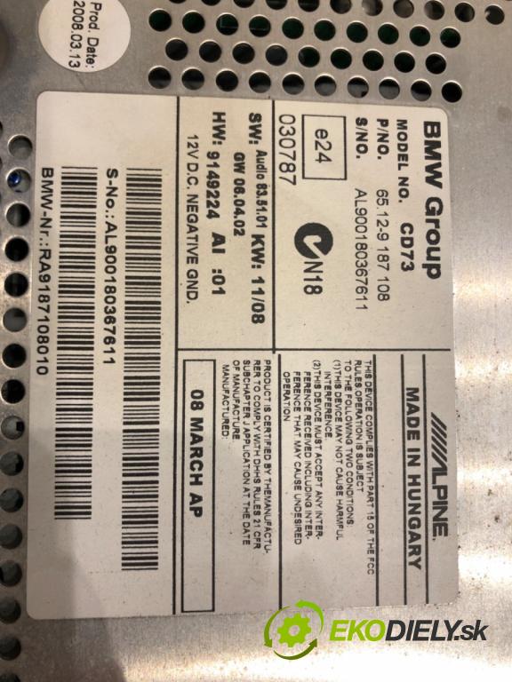 BMW 3 Touring (E91) 2004 - 2012    320 i 125 kW [170 KM] benzyna 2007 - 2012  RADIO 9187108 (Audio zariadenia)