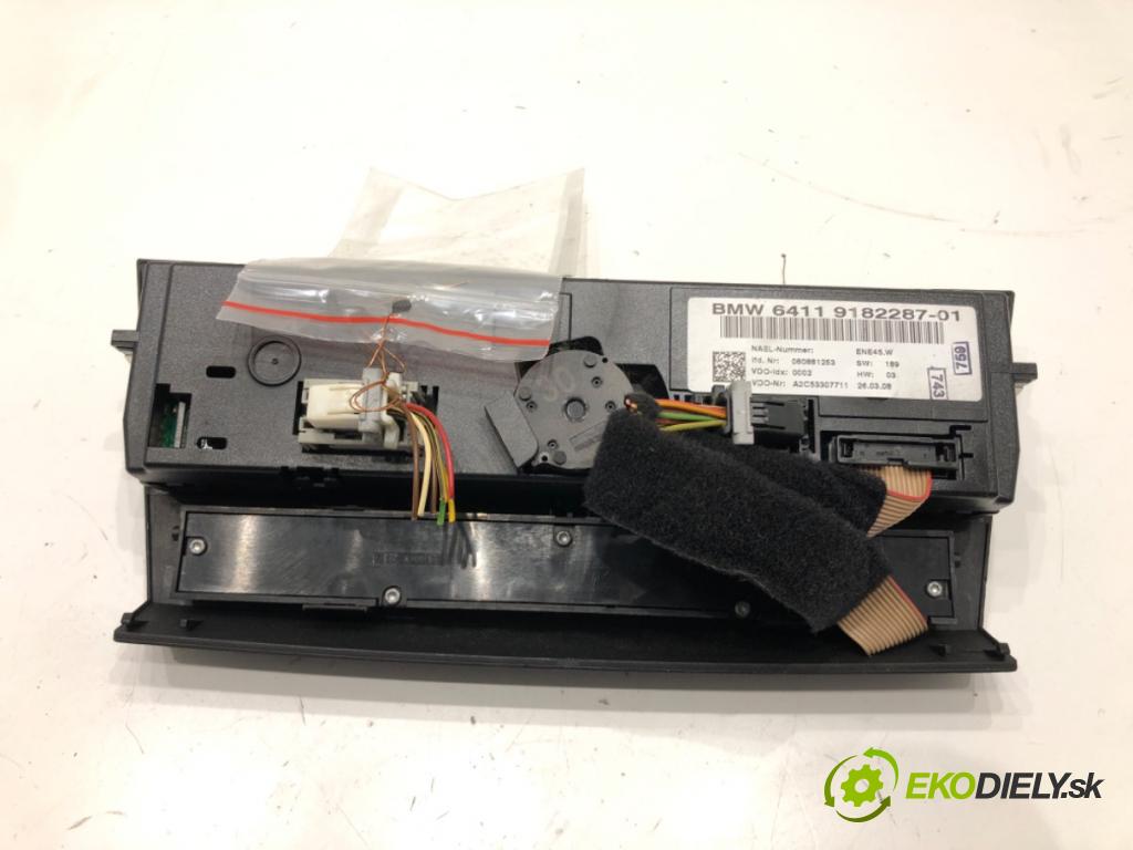 BMW 3 Touring (E91) 2004 - 2012    320 i 125 kW [170 KM] benzyna 2007 - 2012  Panel ovládania kúrenia 9182287 (Prepínače, spínače, tlačidlá a ovládače kúrenia)