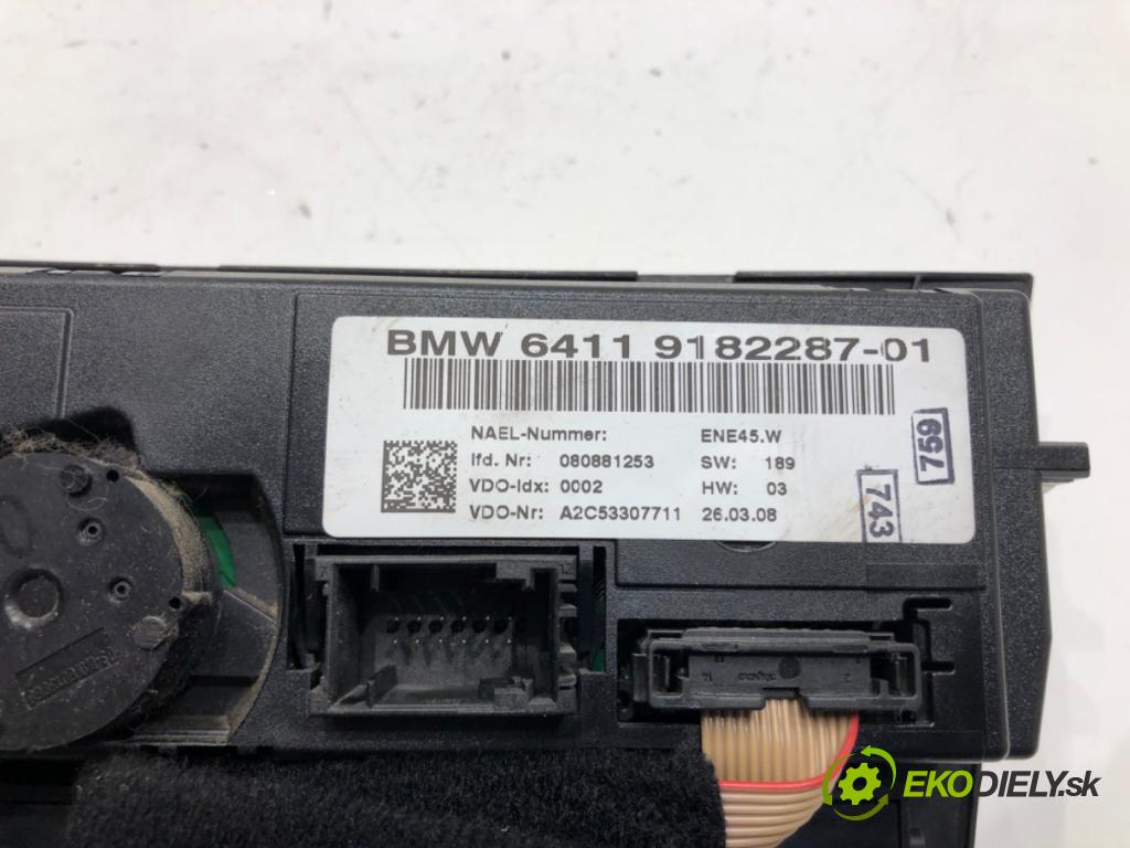BMW 3 Touring (E91) 2004 - 2012    320 i 125 kW [170 KM] benzyna 2007 - 2012  Panel ovládania kúrenia 9182287 (Prepínače, spínače, tlačidlá a ovládače kúrenia)