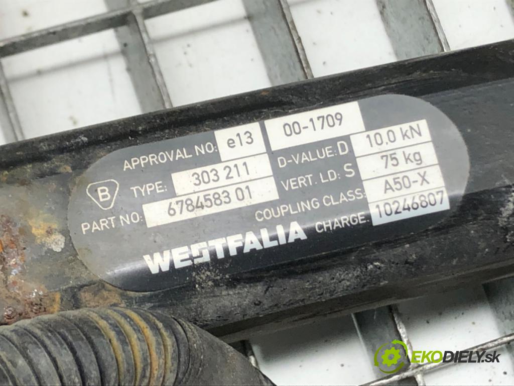 BMW 3 Touring (E91) 2004 - 2012    320 i 125 kW [170 KM] benzyna 2007 - 2012  Hák tažné zařízení 6784583 (Tažná zařízení)