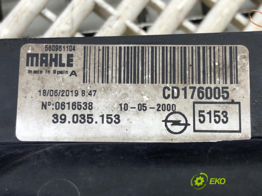 OPEL CORSA E (X15) 2014 - 2022    1.4 (08, 68) 66 kW [90 KM] benzyna 2014 - 2022  Ventilátor chladiča 39035153 (Ventilátory)