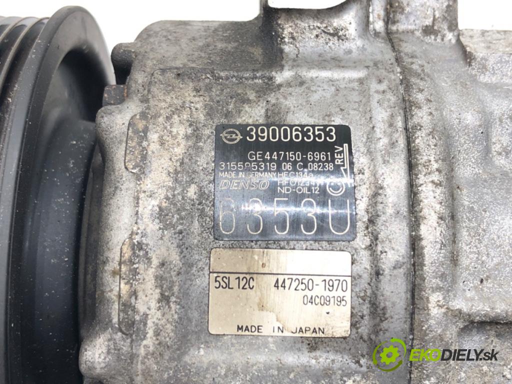 OPEL CORSA E (X15) 2014 - 2022    1.4 (08, 68) 66 kW [90 KM] benzyna 2014 - 2022  kompresor klimatizace 39006353 (Kompresory)