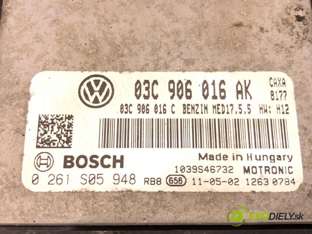 SKODA OCTAVIA II Combi (1Z5) 2004 - 2013    1.4 TSI 90 kW [122 KM] benzyna 2008 - 2013  riadiaca jednotka Motor 03C906016AK (Riadiace jednotky)