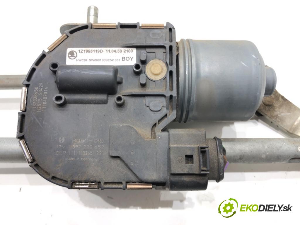 SKODA OCTAVIA II Combi (1Z5) 2004 - 2013    1.4 TSI 90 kW [122 KM] benzyna 2008 - 2013  Mechanizmus stieračov predný 1Z1955119D (Motorčeky stieračov predné)