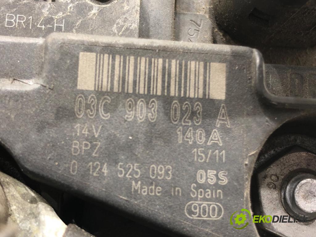 SKODA OCTAVIA II Combi (1Z5) 2004 - 2013    1.4 TSI 90 kW [122 KM] benzyna 2008 - 2013  Alternátor 03C903023A (Alternátory)
