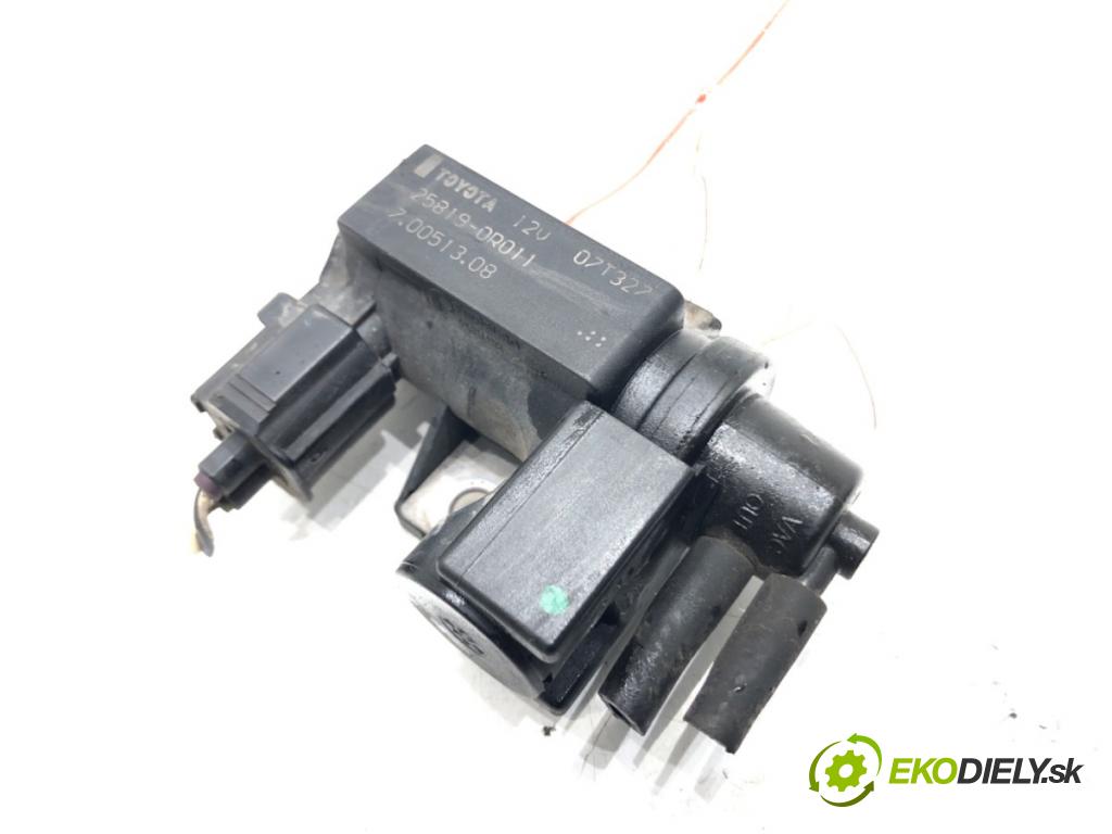 TOYOTA AVENSIS (_T25_) 2003 - 2008    2.0 D-4D (ADT250_) 93 kW [126 KM] olej napędowy 2006 - 2008  Ventil tlaku 25819-0R011 (Ventily)