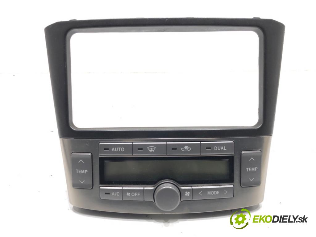 TOYOTA AVENSIS (_T25_) 2003 - 2008    2.0 D-4D (ADT250_) 93 kW [126 KM] olej napędowy 2006 - 2008  Panel ovládania kúrenia 55900-05271 (Prepínače, spínače, tlačidlá a ovládače kúrenia)