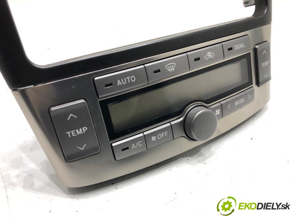 TOYOTA AVENSIS (_T25_) 2003 - 2008    2.0 D-4D (ADT250_) 93 kW [126 KM] olej napędowy 2006 - 2008  Panel ovládania kúrenia 55900-05271 (Prepínače, spínače, tlačidlá a ovládače kúrenia)