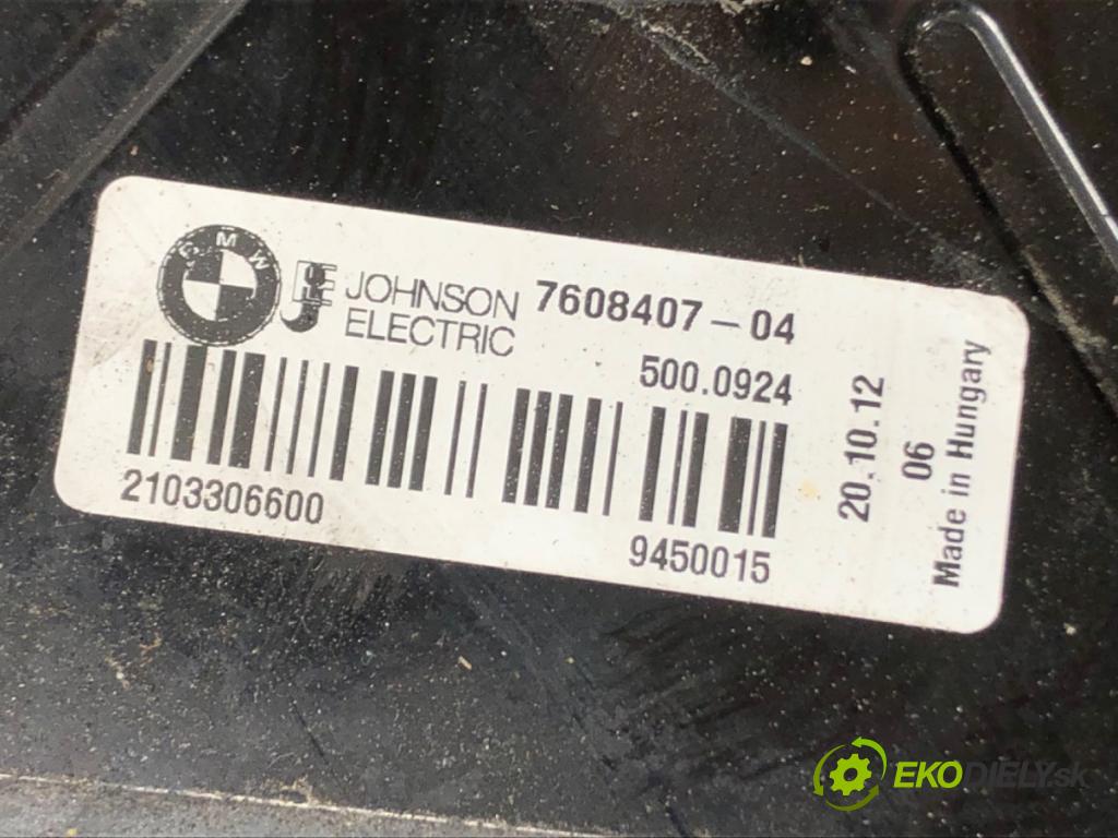 BMW 3 Touring (F31) 2012 - 2019    320 d 135 kW [184 KM] olej napędowy 2012 - 2016  Ventilátor chladiča 7608407 (Ventilátory)