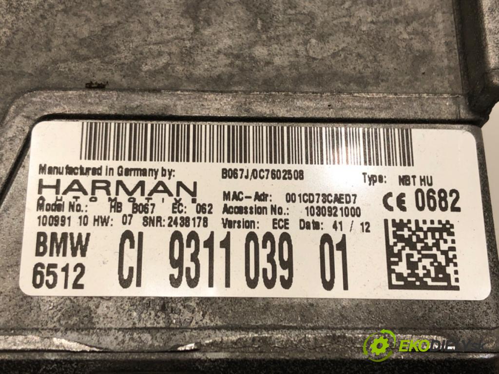 BMW 3 Touring (F31) 2012 - 2019    320 d 135 kW [184 KM] olej napędowy 2012 - 2016  RADIO 9311039 (Audio zariadenia)