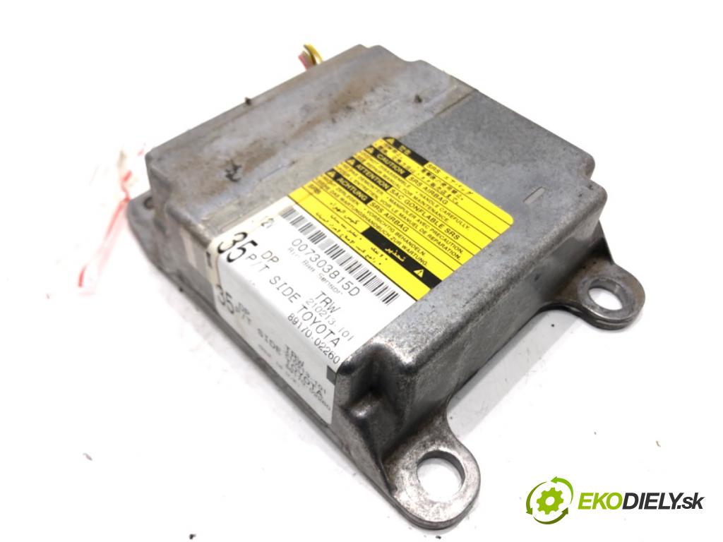 TOYOTA COROLLA (_E12_) 2001 - 2007    1.6 VVT-i (ZZE121_) 81 kW [110 KM] benzyna 2002 - 2006  senzor airbag 89170-02260 (Snímače)