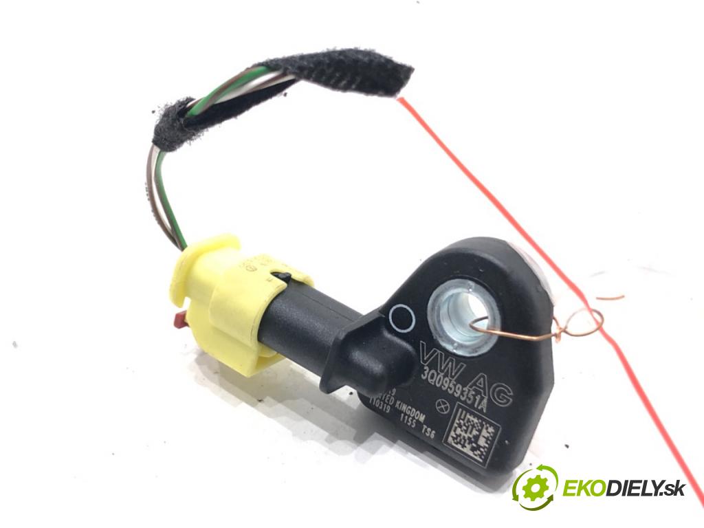 VW T-ROC (A11) 2017 - 2022    1.5 TSI 4motion 110 kW [150 KM] benzyna 2018 - 2022  Snímač nárazu 3Q0959351A (Snímače nárazu)