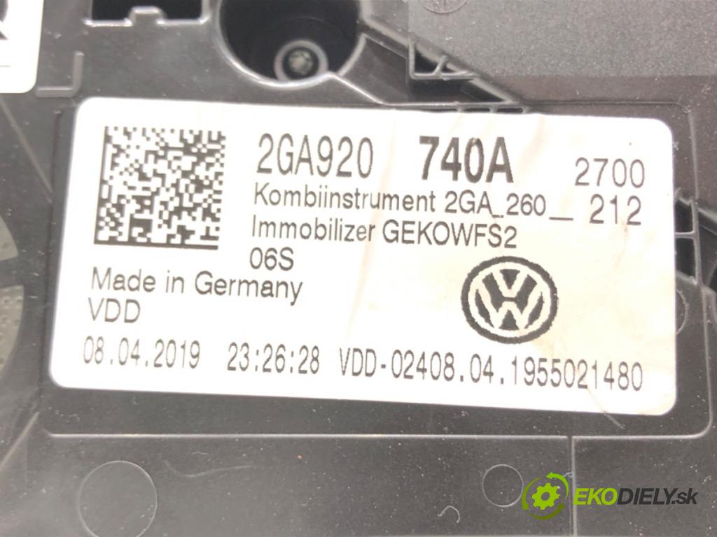 VW T-ROC (A11) 2017 - 2022    1.5 TSI 4motion 110 kW [150 KM] benzyna 2018 - 2022  Prístrojovka 2GA920740A (Prístrojové dosky, displeje)