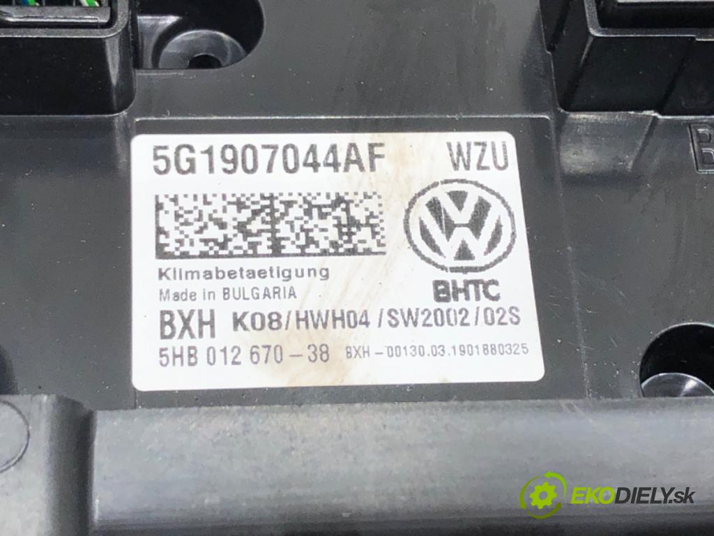 VW T-ROC (A11) 2017 - 2022    1.5 TSI 4motion 110 kW [150 KM] benzyna 2018 - 2022  Panel ovládania kúrenia 5G1907044AF (Prepínače, spínače, tlačidlá a ovládače kúrenia)