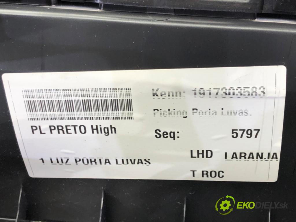 VW T-ROC (A11) 2017 - 2022    1.5 TSI 4motion 110 kW [150 KM] benzyna 2018 - 2022  Priehradka, kastlík spolujazdca  (Priehradky, kastlíky)