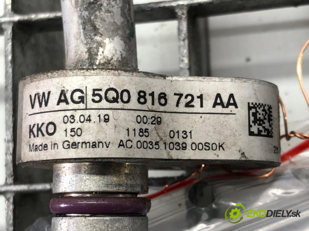 VW T-ROC (A11) 2017 - 2022    1.5 TSI 4motion 110 kW [150 KM] benzyna 2018 - 2022  rúrka klimatizácie 5Q0816721AA (Rúrky klimatizácie)