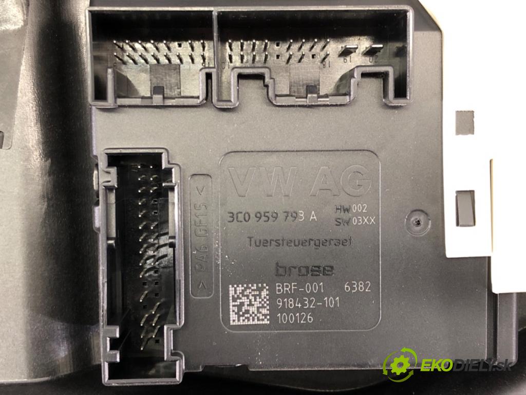 VW PASSAT CC B6 (357) 2008 - 2012    1.8 TSI 118 kW [160 KM] benzyna 2008 - 2012  mechanismus okna levý přední část 3C0959793A