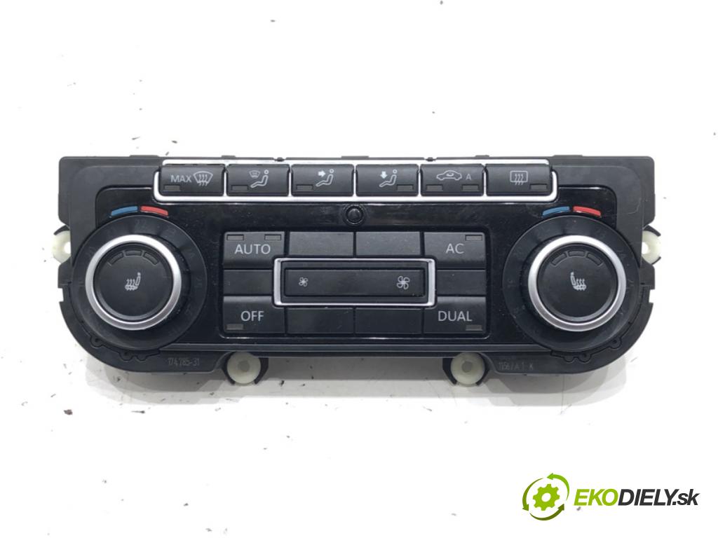 VW PASSAT CC B6 (357) 2008 - 2012    1.8 TSI 118 kW [160 KM] benzyna 2008 - 2012  Panel ovládania kúrenia 5K0907044BT (Prepínače, spínače, tlačidlá a ovládače kúrenia)