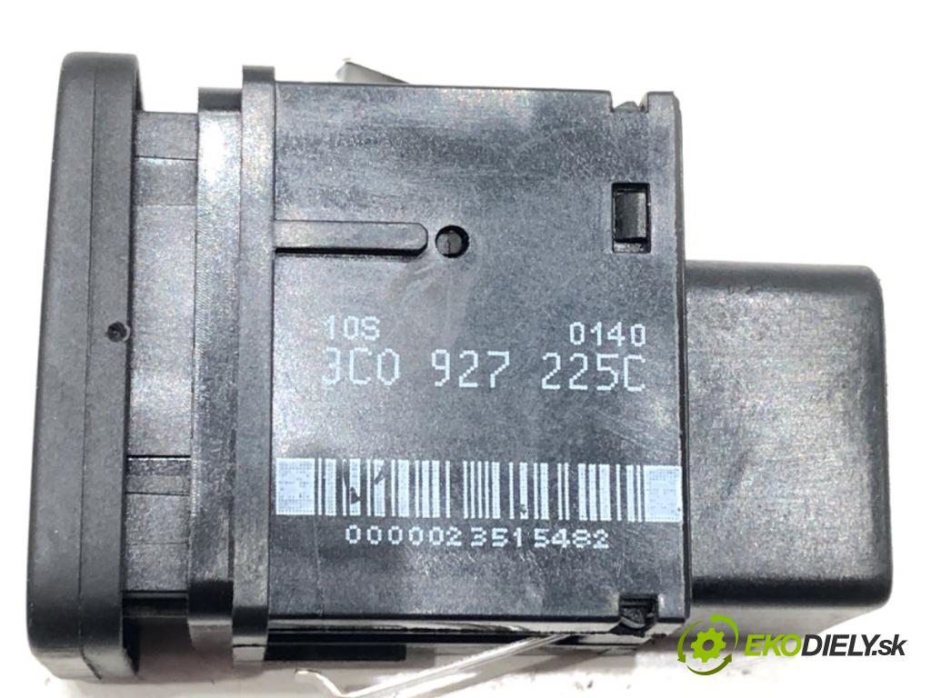 VW PASSAT CC B6 (357) 2008 - 2012    1.8 TSI 118 kW [160 KM] benzyna 2008 - 2012  Spínač brzdy ručnej brzdy 3C0927225C (Prepínače, spínače, tlačidlá a ovládače kúrenia)