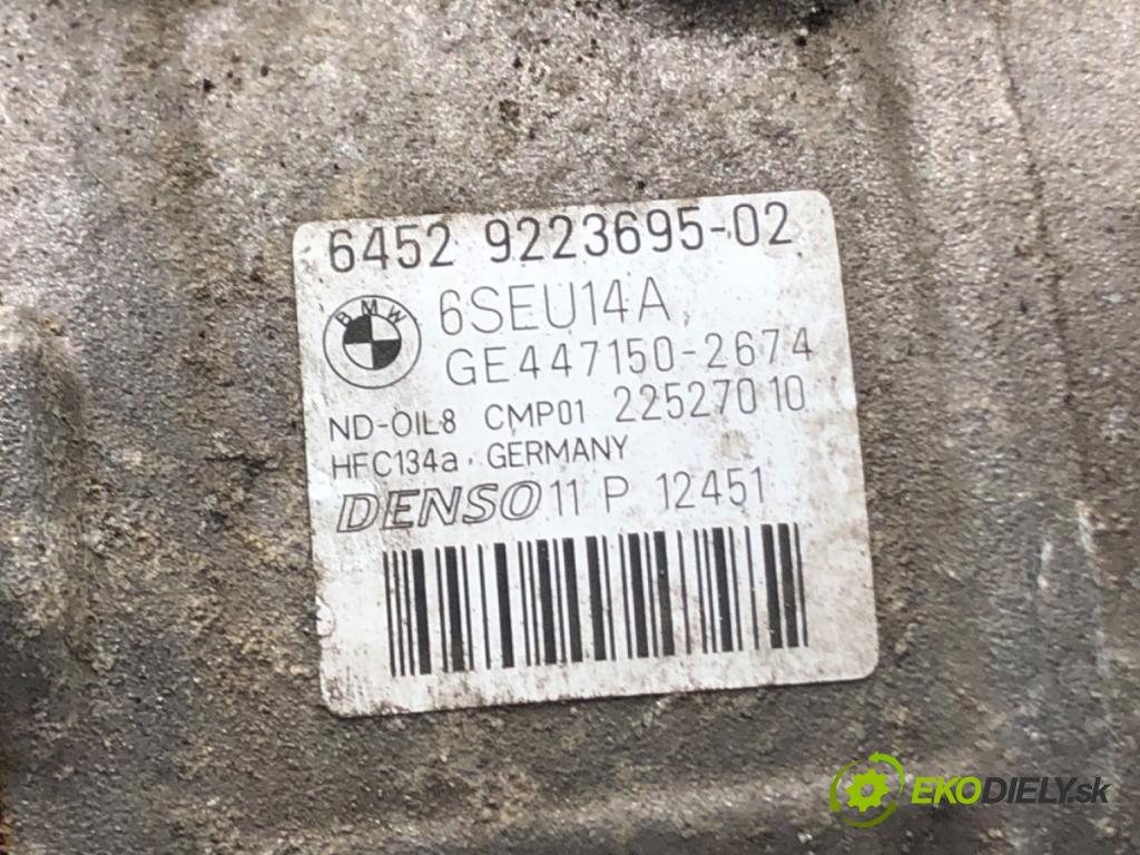 BMW 3 Touring (F31) 2012 - 2019    320 d 135 kW [184 KM] olej napędowy 2012 - 2016  kompresor klimatizace 9223695 (Kompresory)