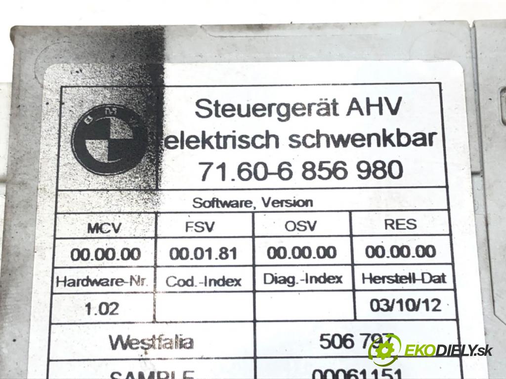 BMW 3 Touring (F31) 2012 - 2019    320 d 135 kW [184 KM] olej napędowy 2012 - 2016  Modul ťažného oka 6856980 (Ostatné)