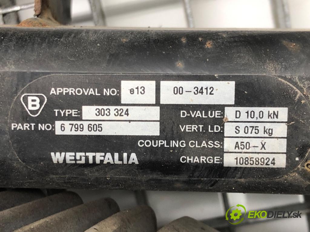 BMW 3 Touring (F31) 2012 - 2019    320 d 135 kW [184 KM] olej napędowy 2012 - 2016  Hák tažné zařízení 6799605 (Tažná zařízení)