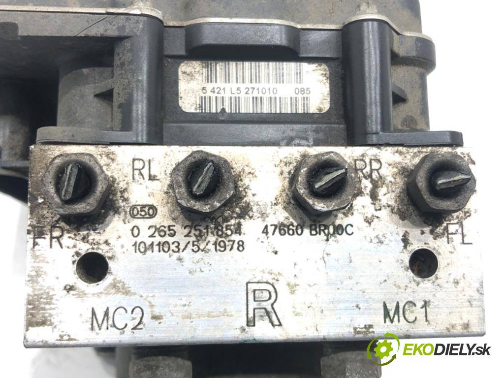 NISSAN QASHQAI / QASHQAI +2 I (J10, NJ10, JJ10E) 2006 - 2014    2.0 104 kW [141 KM] benzyna 2007 - 2013  Pumpa ABS 47660BR00C (Pumpy ABS)