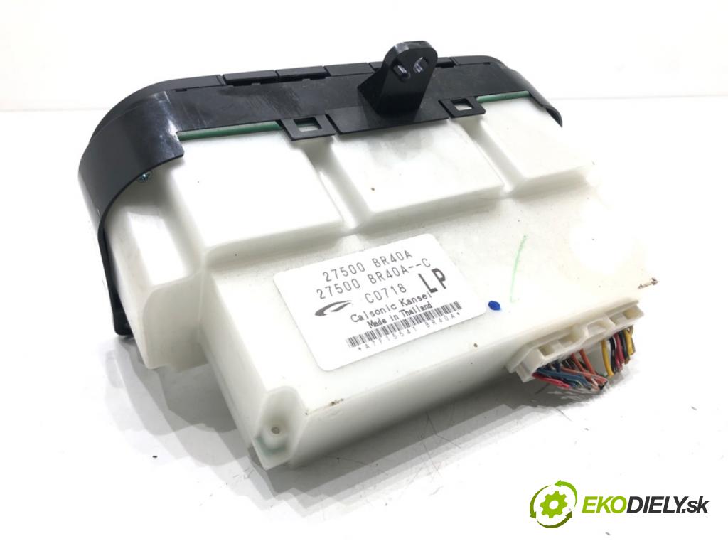 NISSAN QASHQAI / QASHQAI +2 I (J10, NJ10, JJ10E) 2006 - 2014    2.0 104 kW [141 KM] benzyna 2007 - 2013  Panel ovládania kúrenia 27500BR40A (Prepínače, spínače, tlačidlá a ovládače kúrenia)