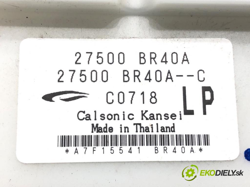 NISSAN QASHQAI / QASHQAI +2 I (J10, NJ10, JJ10E) 2006 - 2014    2.0 104 kW [141 KM] benzyna 2007 - 2013  Panel ovládania kúrenia 27500BR40A (Prepínače, spínače, tlačidlá a ovládače kúrenia)