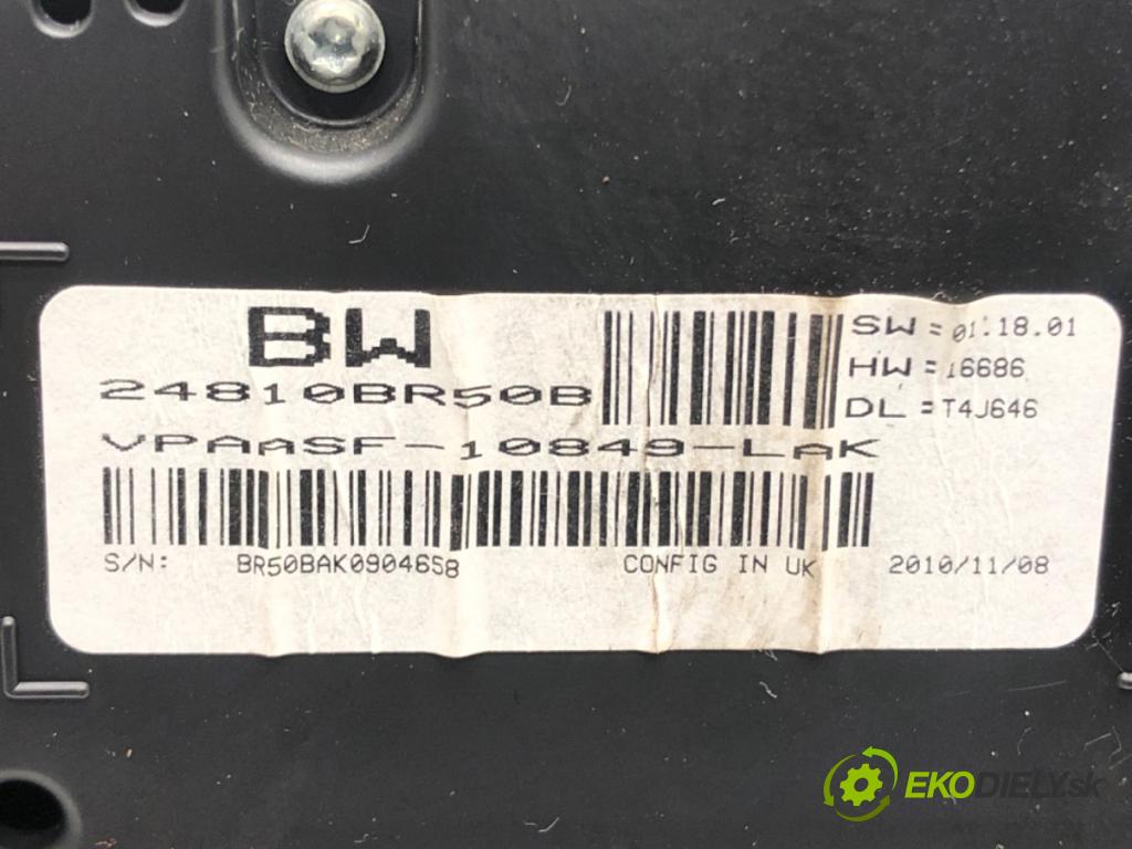 NISSAN QASHQAI / QASHQAI +2 I (J10, NJ10, JJ10E) 2006 - 2014    2.0 104 kW [141 KM] benzyna 2007 - 2013  Prístrojovka 24810BR50B (Prístrojové dosky, displeje)