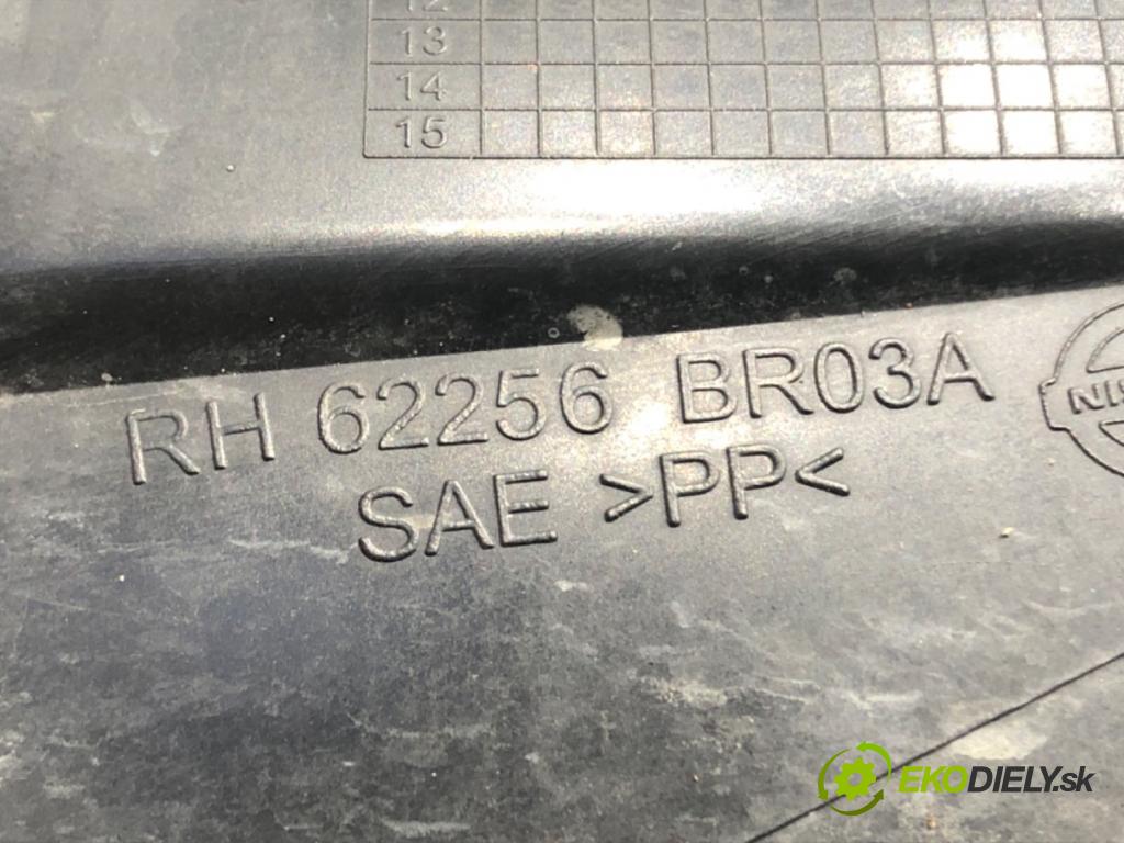 NISSAN QASHQAI / QASHQAI +2 I (J10, NJ10, JJ10E) 2006 - 2014    2.0 104 kW [141 KM] benzyna 2007 - 2013  mří nárazníka levý přední část 62256-BR03A