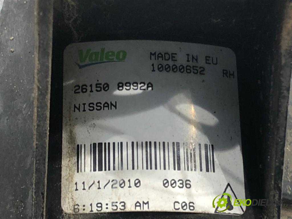 NISSAN QASHQAI / QASHQAI +2 I (J10, NJ10, JJ10E) 2006 - 2014    2.0 104 kW [141 KM] benzyna 2007 - 2013  hmlové svetlo, hmlovka pravý přední část