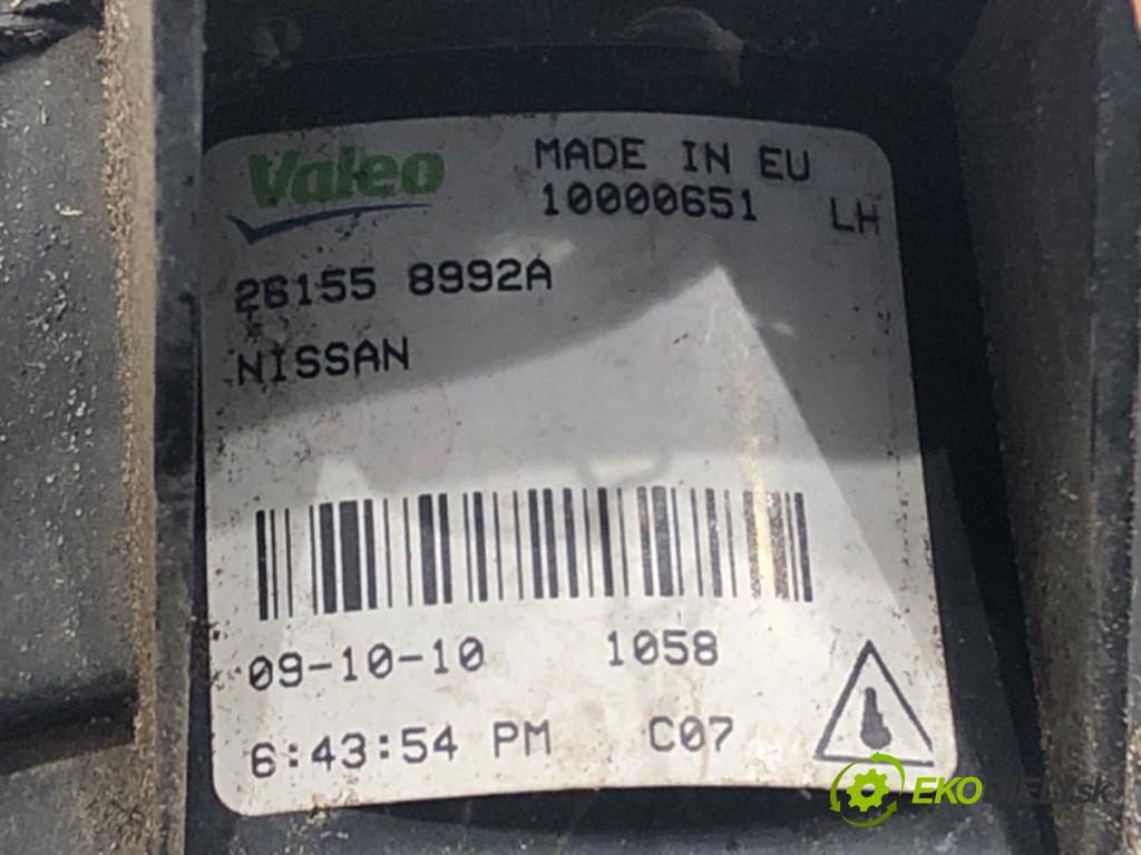 NISSAN QASHQAI / QASHQAI +2 I (J10, NJ10, JJ10E) 2006 - 2014    2.0 104 kW [141 KM] benzyna 2007 - 2013  hmlové svetlo, hmlovka levý přední část