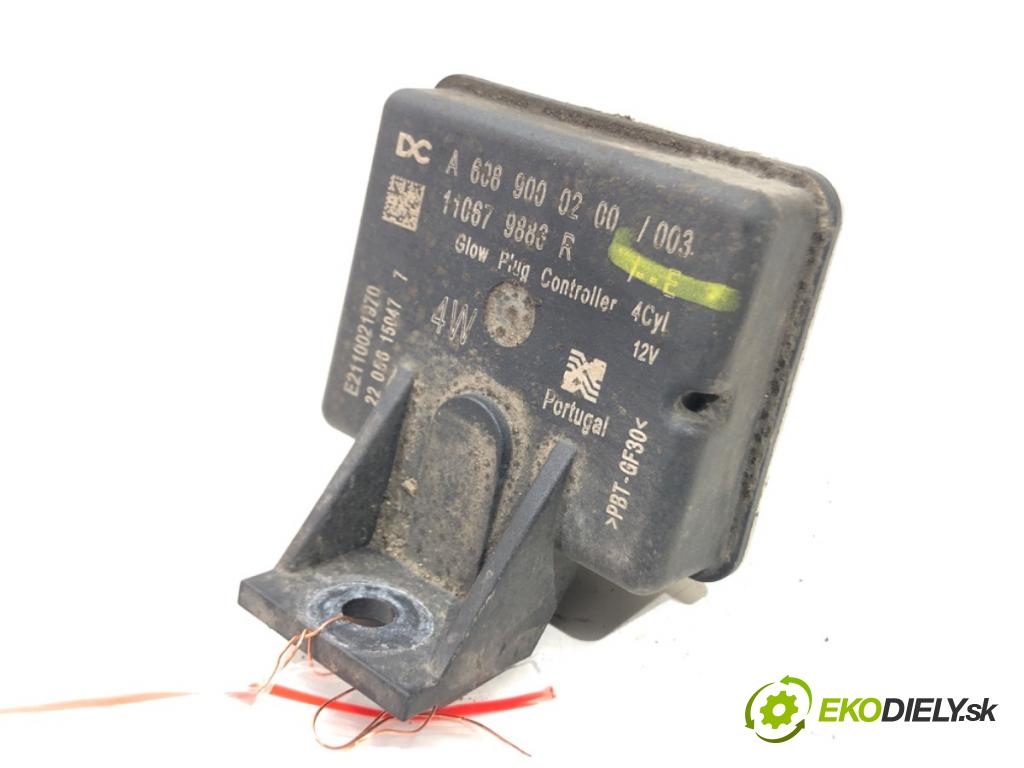 DACIA DUSTER (HM_) 2017 - 2022    1.5 dCi 115 (HMAD) 85 kW [116 KM] olej napędowy 2017 - 2022  relé sviečok žhavenia A60890002 (Relé)