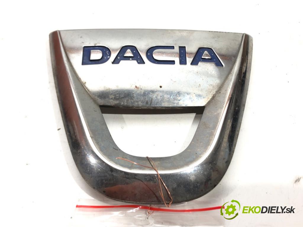 DACIA DUSTER (HM_) 2017 - 2022    1.5 dCi 115 (HMAD) 85 kW [116 KM] olej napędowy 2017 - 2022  znak LOGO: značky přední část 628903146R