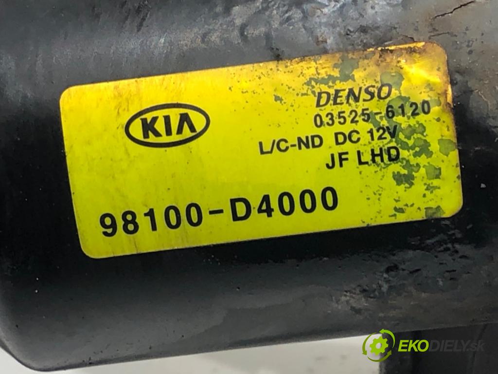 KIA OPTIMA Sportswagon (JF) 2016 - 2022    1.6 CRDi 100 kW [136 KM] olej napędowy 2018 - 2022  Mechanizmus stieračov predný 98100-D4000 (Motorčeky stieračov predné)