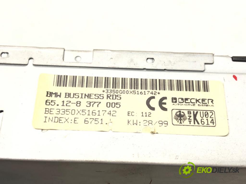 BMW 5 (E39) 1995 - 2003    520 i 110 kW [150 KM] benzyna 1996 - 2003  RADIO 8377005 (Audio zariadenia)