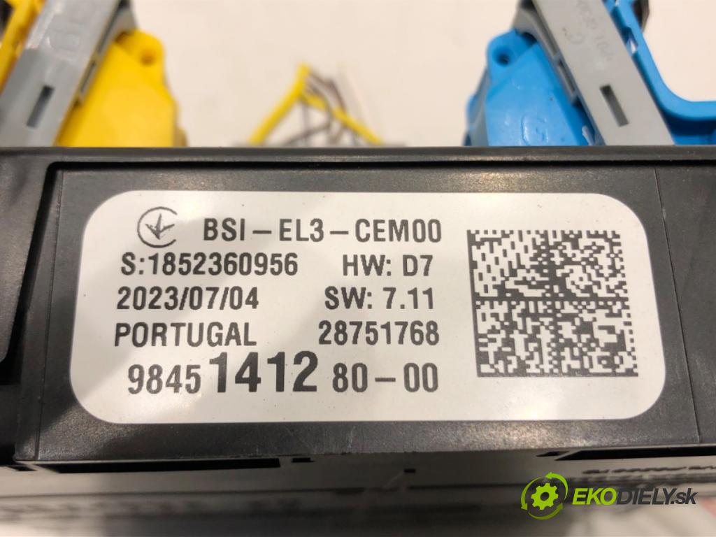 TOYOTA PROACE CITY VERSO nadwozie wielkoprzestrzenne (MPV) 2019 - 2022    1.5 D-4D 130 (BKYMA) 96 kW [131 KM] olej napędowy 2019 - 2022  Modul BSI 9845141280 (Poistkové skrinky)