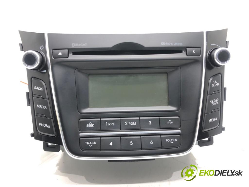 HYUNDAI i30 (GD) 2011 - 2022    1.6 CRDi 94 kW [128 KM] olej napędowy 2011 - 2015  RADIO 96170-A6210GU (Audio zariadenia)