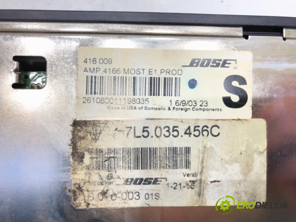 PORSCHE CAYENNE (9PA) 2002 - 2010    S 4.5 250 kW [340 KM] benzyna 2002 - 2007  Zosilňovač 7L5035456C (Zosilňovače)