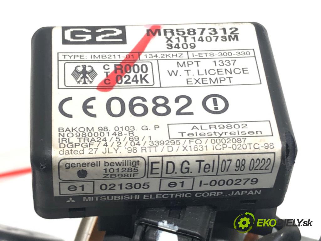 MITSUBISHI OUTLANDER I (CU_W) 2001 - 2008    2.0 (CU2W) 100 kW [136 KM] benzyna 2003 - 2006  spinačka MR587312 (Spínacie skrinky a kľúče)