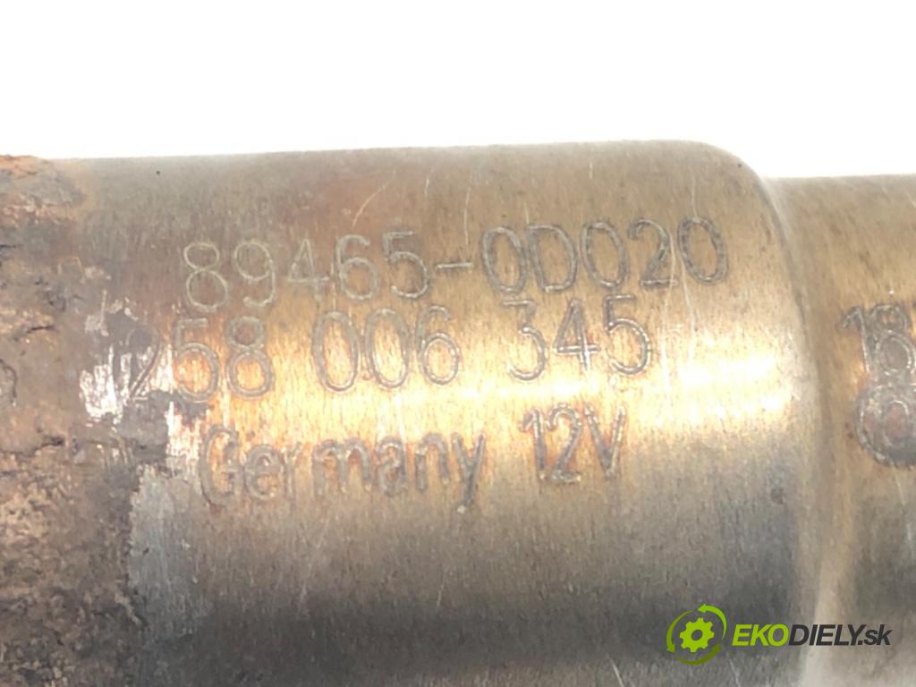 TOYOTA YARIS (_P1_) 1999 - 2005    1.0 (SCP10_) 50 kW [68 KM] benzyna 1999 - 2005  sonda lambda zad 89465-0D020 (Lambda sondy)