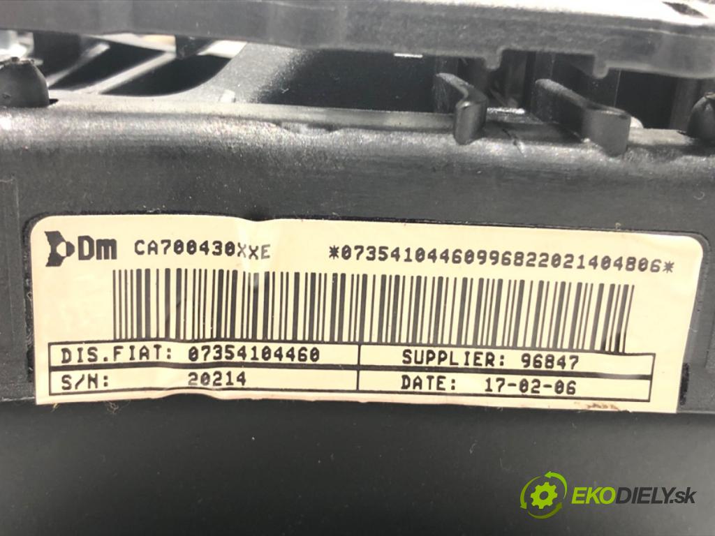FIAT GRANDE PUNTO (199_) 2005 - 2022    1.4 (199AXB11, 199AXB1A, 199BXB1A, 199AXL1A) 57 kW [77 KM] benzyna 2005 - 2015  AirBag volantu 07354104460 (Airbagy)