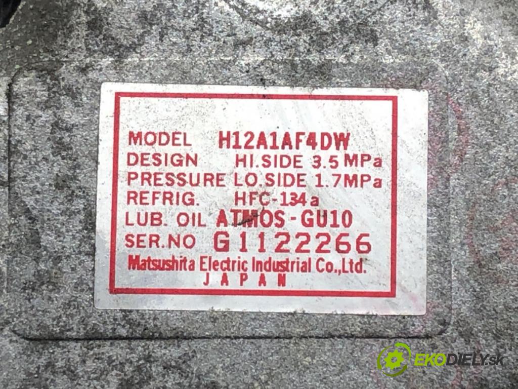 MAZDA 6 Hatchback (GG) 2002 - 2008    2.0 (GGES) 108 kW [147 KM] benzyna 2005 - 2007  kompresor klimatizace H12A1AF4DW (Kompresory)
