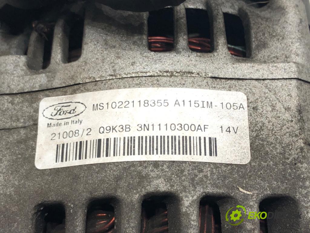 FORD FOCUS II (DA_, HCP, DP) 2004 - 2013    1.6 74 kW [100 KM] benzyna 2004 - 2012  Alternátor Q9K3B-3N1110300AF (Alternátory)
