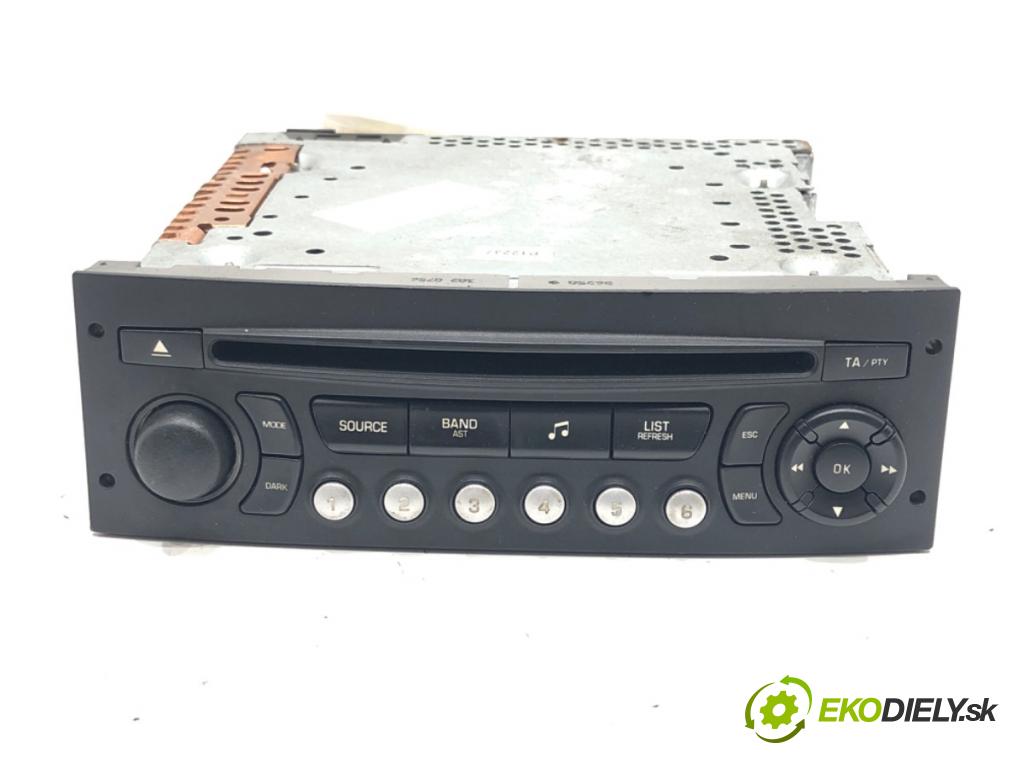 CITROEN C4 PICASSO I nadwozie wielkoprzestrzenne (MPV) (UD_) 2006 - 2015    2.0 i 16V 103 kW [140 KM] benzyna 2007 - 2013  RADIO 96643698XT (Audio zariadenia)