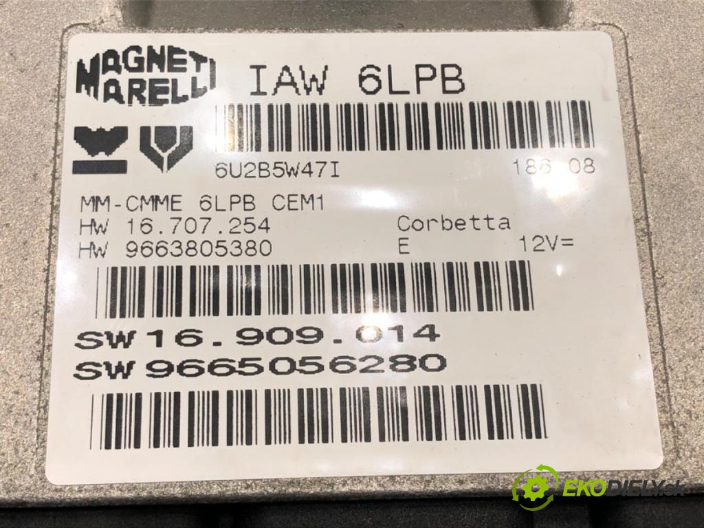 CITROEN C4 PICASSO I nadwozie wielkoprzestrzenne (MPV) (UD_) 2006 - 2015    2.0 i 16V 103 kW [140 KM] benzyna 2007 - 2013  riadiaca jednotka Motor 9665056280 (Riadiace jednotky)