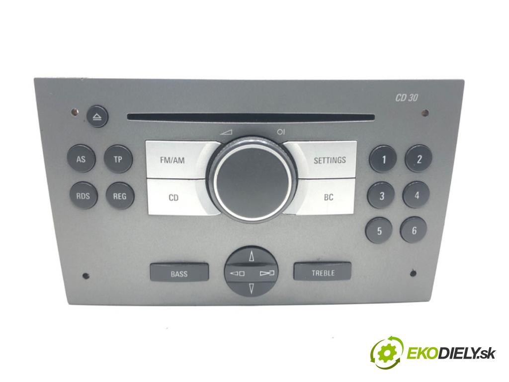 OPEL CORSA C (X01) 2000 - 2009    1.2 Twinport (F08, F68) 59 kW [80 KM] benzyna 2004 - 2009  RADIO 13190853MB (Audio zariadenia)