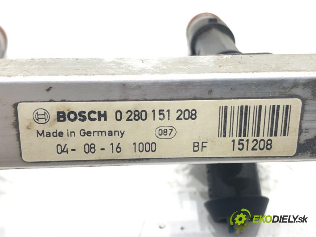 OPEL CORSA C (X01) 2000 - 2009    1.2 Twinport (F08, F68) 59 kW [80 KM] benzyna 2004 - 2009  Lišta vstrekovacia 0280151208 (Vstrekovacie lišty)